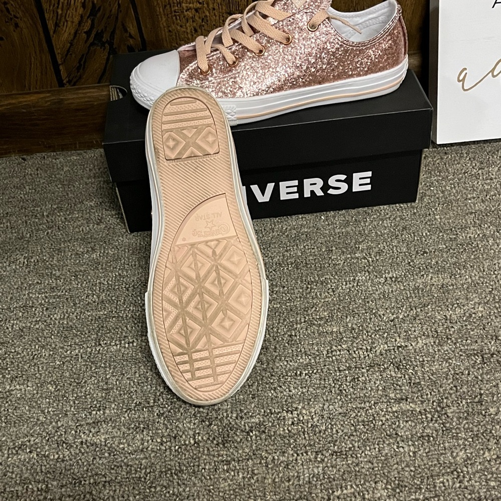 Rose gold converse